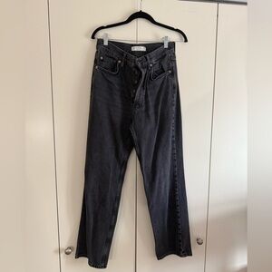 Topshop high waisted wide leg jeans